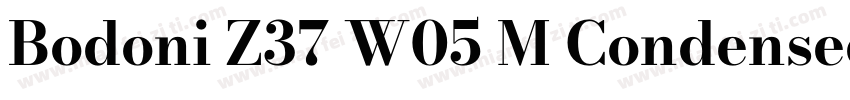 Bodoni Z37 W05 M Condensed Bold字体转换
